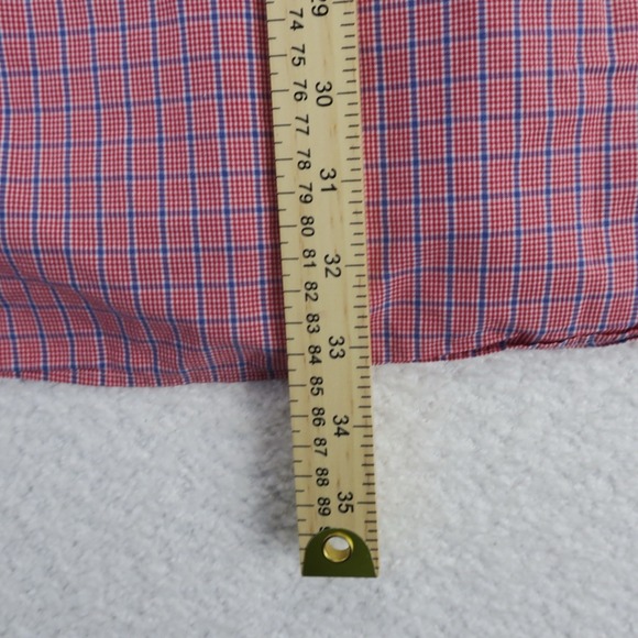 Ralph Lauren Blake Short Sleeve Button Up Shirt Mens 2XL XXL‎ Red Blue Cotton - Picture 10 of 10